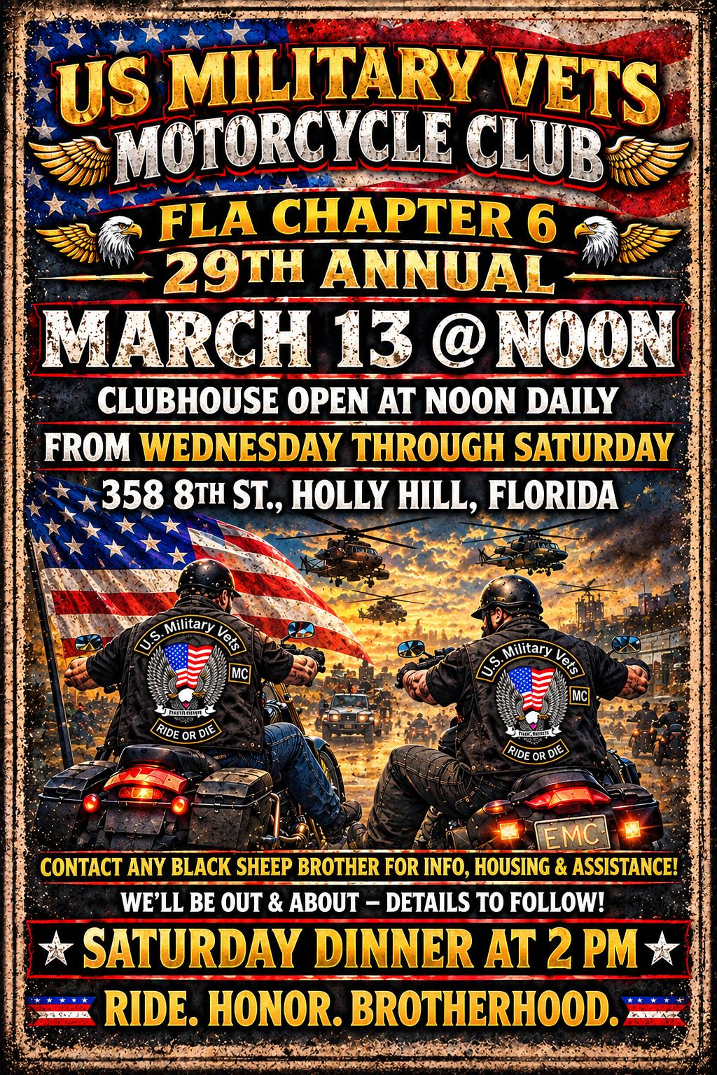 Event flyer for FLA 6 - 29TH ANNUAL